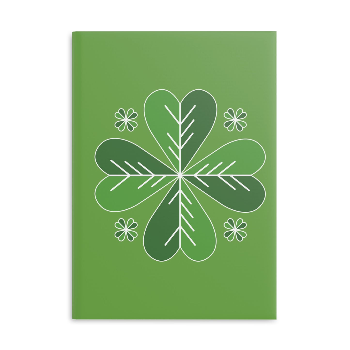 Lucky Clover Hardcover Notebook with Puffy Covers