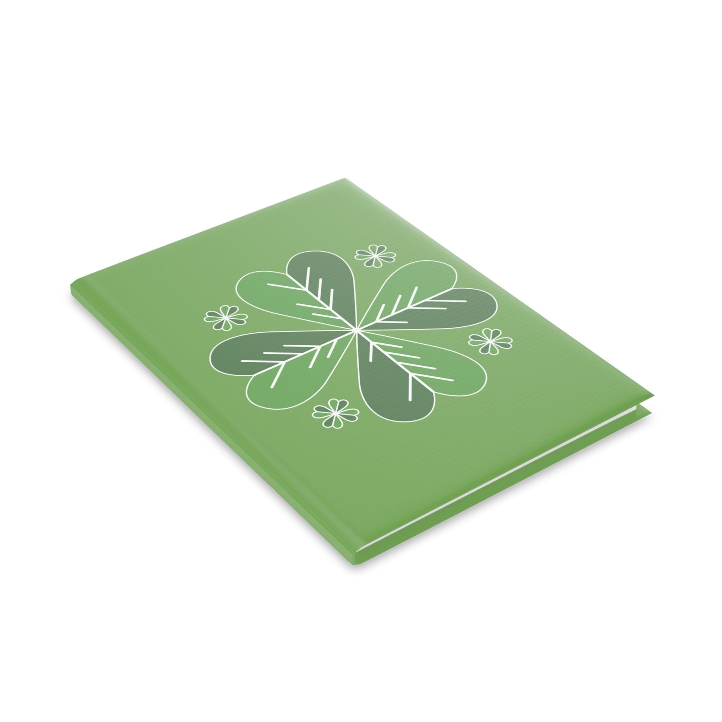 Lucky Clover Hardcover Notebook with Puffy Covers