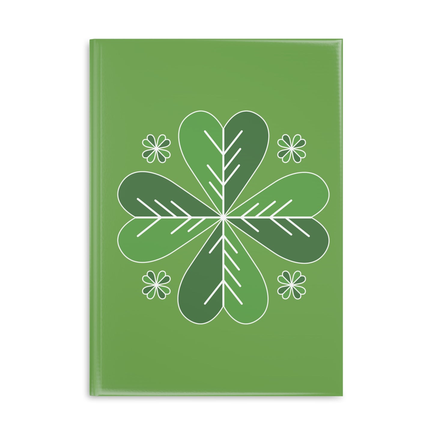 Lucky Clover Hardcover Notebook with Puffy Covers